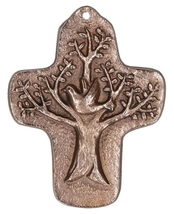 Kreuz Kommunion "Lebensbaum mit Segenstaube"